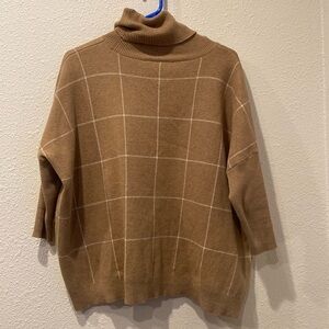 oversized cowl neck sweater top‎